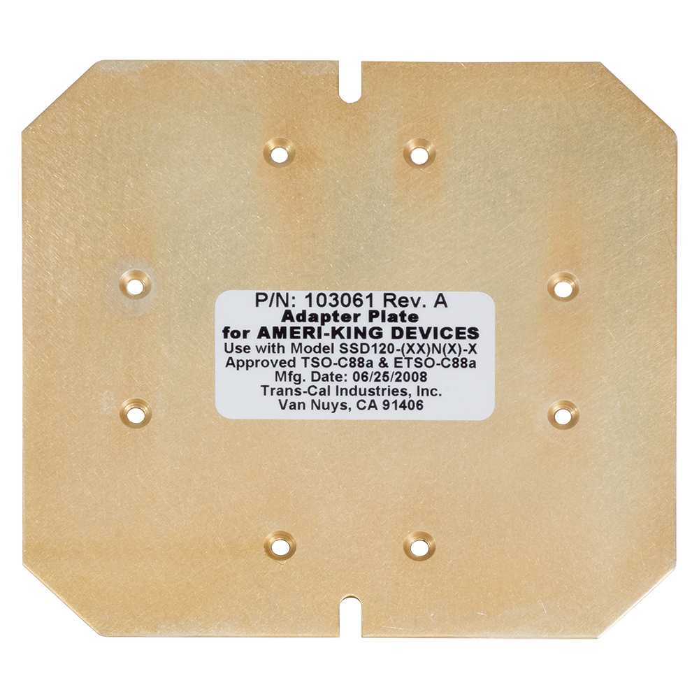 Trans-Cal Industries Flight Instruments Nano Plate Adapter 103061 Nano Plate Adapter