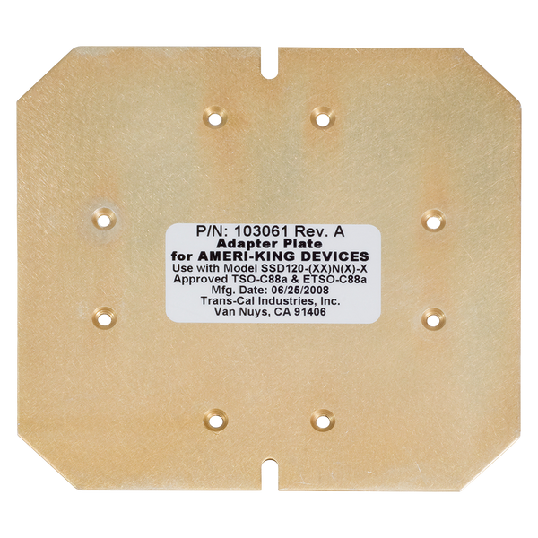 Trans-Cal Industries Flight Instruments Nano Plate Adapter 103061 Nano Plate Adapter