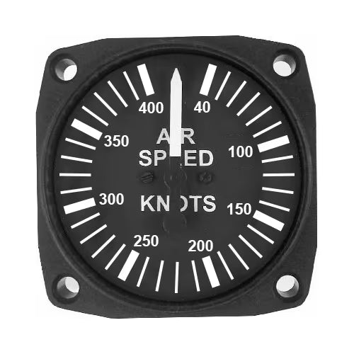 Airspeed Indicator | 2-1/4 in, 40–400 MPH