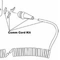 Comm Cord Assembly Kit | C35-26, 26ft Extended Coil Cord