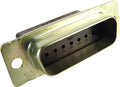 D SUB CONNECTOR/Male, 15 position, 2 row, wire mount, crimp. ROHS compliant