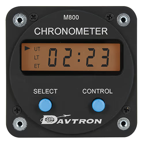 M800 Series Digital Clock | 28V Lighting, Keep-Alive Battery, Black