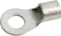 RING TERMINAL/11.11 mm stud/tab size, female, not insulated, tin plating, copper material, 9.39 mm maximum bundle diameter. For use with 2 gauge wire.