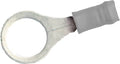 RING TERMINAL/#10 stud/tab size, female, insulated, tin plating, copper material, nylon insulation, 300 VAC. For use with 24-20 gauge wire.