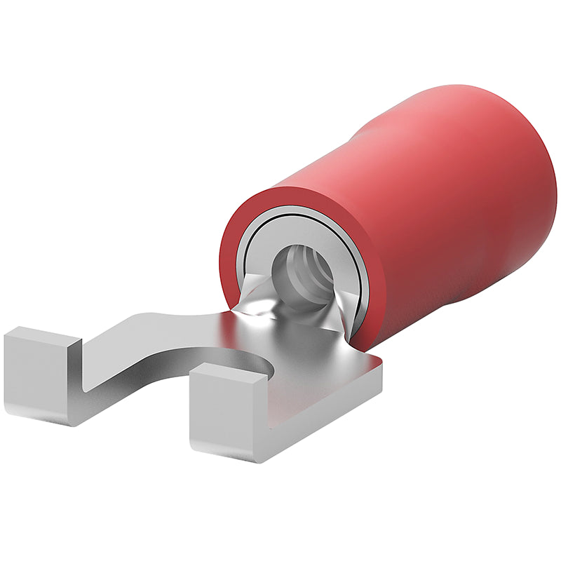 PIDG #6 Nylon Spade Terminal | 22–16 AWG, Red