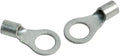 RING TERMINAL/9.53 mm stud/tab size, female, not insulated, tin plating, copper material, 4.37 mm maximum bundle diameter. For use with 8 gauge wire.