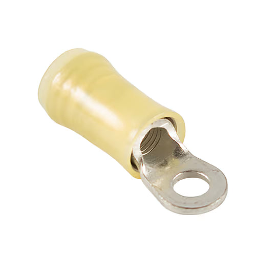 PIDG #6 Nylon Ring Terminal | 22 – 16 AWG, Yellow
