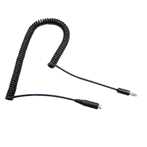 Helicopter Plug Adapter, Cord Assembly | Coil Cord, 5ft, U-174/U plug