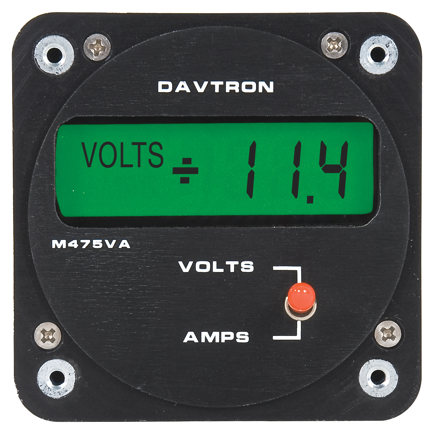 M475VA Voltage & Amperage Meter | 2-1/4-inch Mount, 28V NVG Compatible Lighting