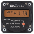 M475VAA Voltage & Dual Amperage Meter | 2-1/4-inch Mount, 5V Orange Lighting