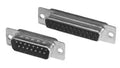 D CONNECTOR/37 position, female, solder termination, 2 rows, gold plating, phosphor bronze material, wire mount. ROHS compliant.