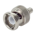 BNC RF Connector | Male, Dual Crimp, 75 Ohms, 4 GHz, Straight