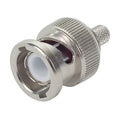 BNC RF Connector | Male, Dual Crimp, 50 Ohms, 4 GHz, Straight