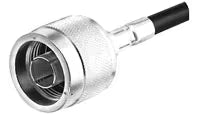 N CONNECTOR/MAle, dual crimp, 50 Ohms, 11 GHz, straight,. For use with RG-142, RG-142A, RG-142B. ROHS compliant.