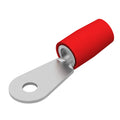 TE Connectivity Aviation Connectors RING TERMINAL/Female, insulated, red, stud/tab size: #8. For use with 8 gauge wire. 53041 RING TERMINAL/Female, insulated, red, stud/tab size: #8. For use with 8 gauge wire.
