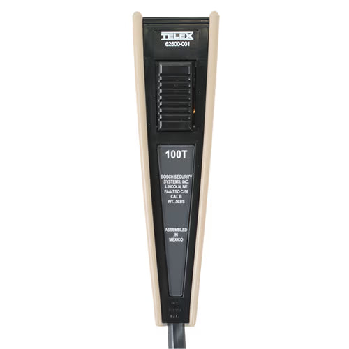 Telex Communications Aviation Audio 100TRA Dynamic Microphone 62800-001 100TRA Dynamic Microphone