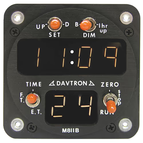 M811B Digital Clock | Flight Time Recorder, Elapsed Time Meter