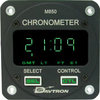 M850 Digital Clock Chronometer | 2-1/4in, 28V NVG Incandescent, Internal Mount