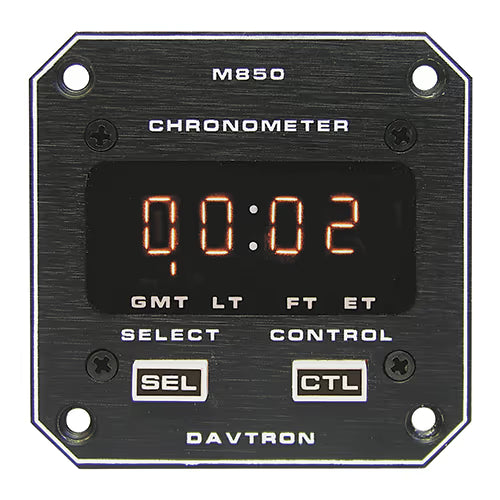 M850 Digital Clock Chronometer | 2-1/4in, 5V Orange Incandescent