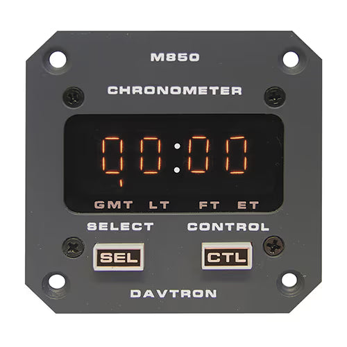 M850 Digital Chronometer | 2-1/4in, 28V Orange Incandescent, Gray Faceplate