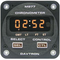 877 Series Digital Chronometer | 5V Lighting, Black Face Plate, Rear Mount