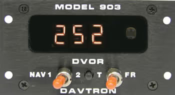 M903 Digital VOR Gauge | Front Mounted, Panel Mounted