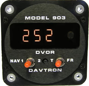 M903 Digital VOR Gauge | Rear Mounted, Clock Mounted
