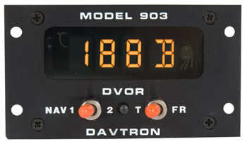 M903ID Digital VOR Gauge | Front Mounted, Panel Mounted