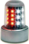 90520 Series LED Flashing Anti-Collision Beacon | Red and White, 28 VDC, 2.6-inch Mount, Mate-N-Lock Connector