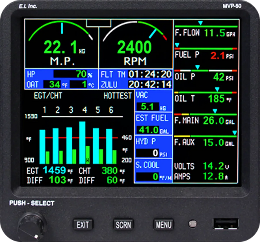 MVP-50P 9-Cylinder Radial Experimental Package (two EDC-33Ps)