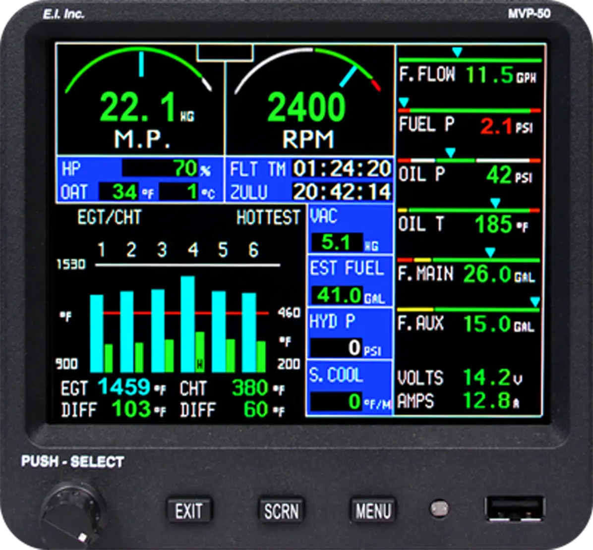 MVP-50P 9-Cylinder Radial Experimental Package (two EDC-33Ps)