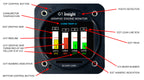 G1 4-Cylinder Engine Monitor (2.25" bezel, carbureted) — ships with Carb Probe + SD Card