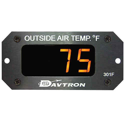 M301 Digital Outside Air Temperature Gauge | Fahrenheit, Orange LED, 3-Pin Remote Probe