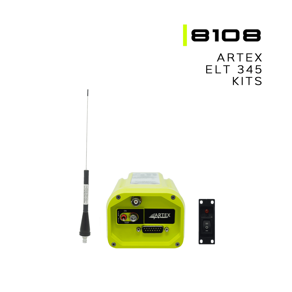 ARTEX Emergency Locator Transmitters ARTEX ELT 345 Slim Kit | 15in Whip Antenna, Slim-Line Switch 8108 ARTEX ELT 345 Slim Kit | 15in Whip Antenna, Slim-Line Switch