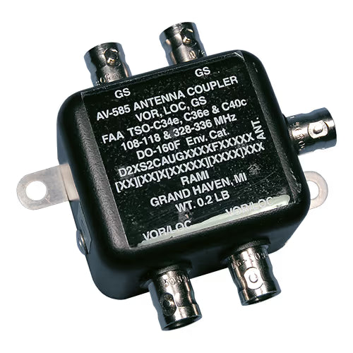 AV-585 Diplexer/Splitter | VOR/LOC/GS Outputs, 108–118 MHz & 328–336 MHz