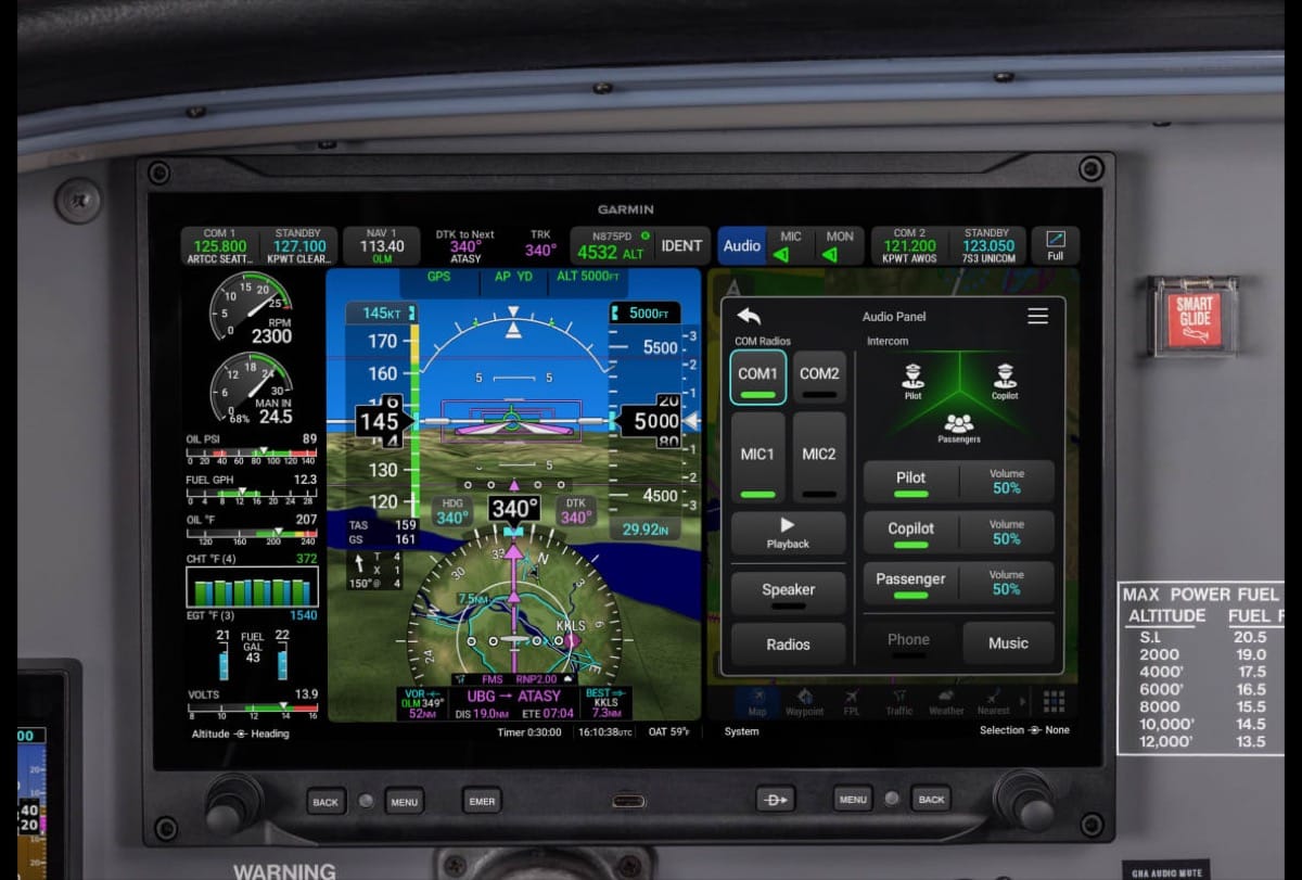 Integrated audio panel