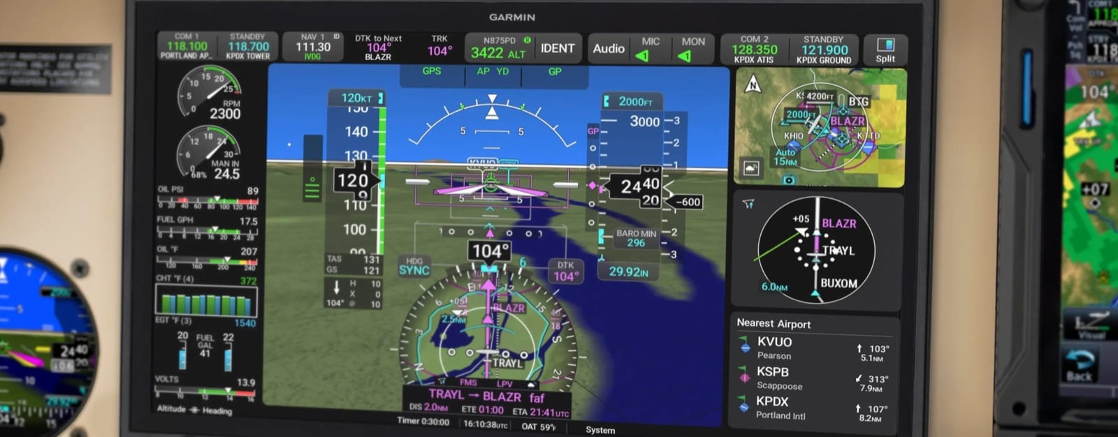AXIS 11.6-inch Primary Flight Display