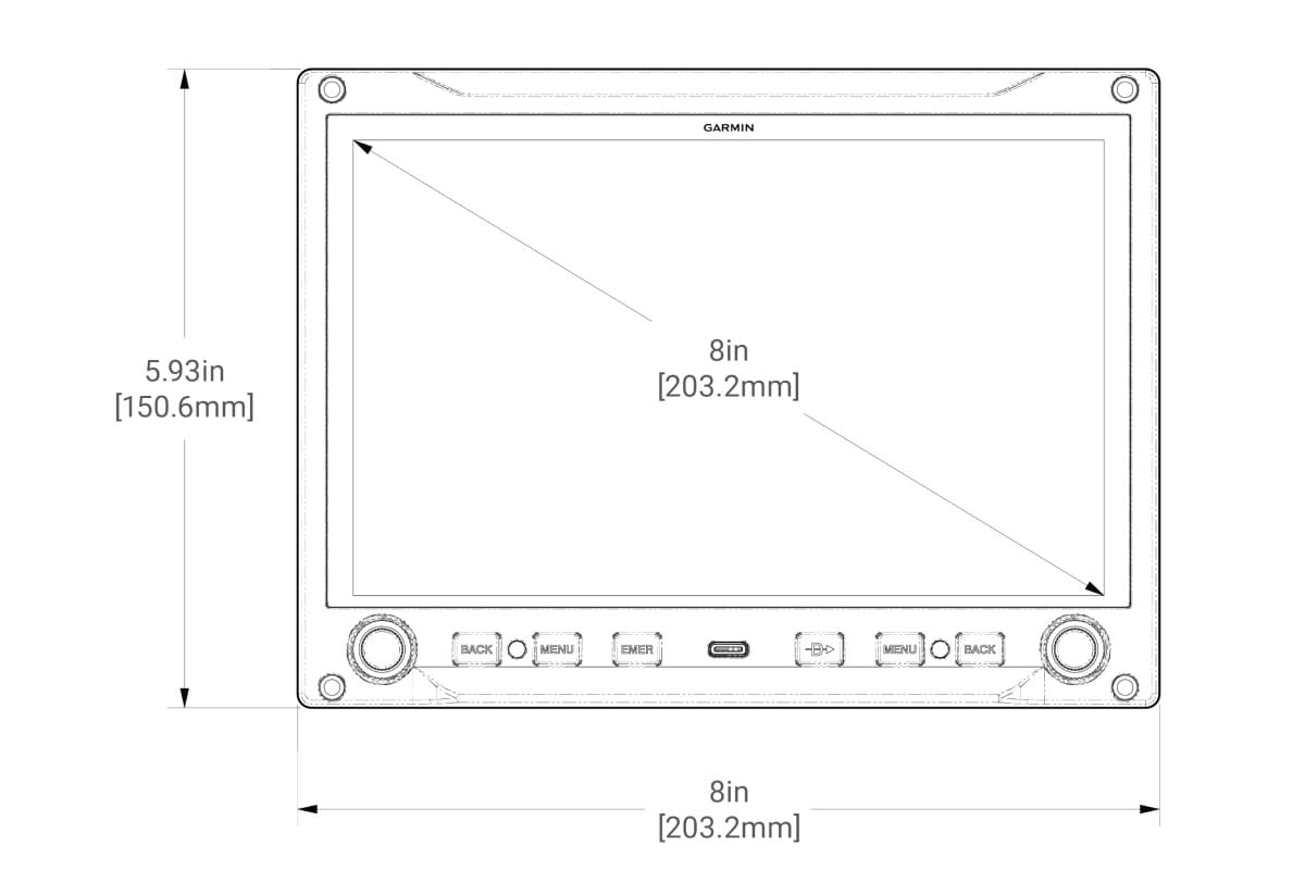 AXIS 8-inch landscape front