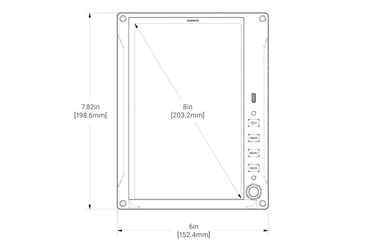 AXIS 8-inch portrait front