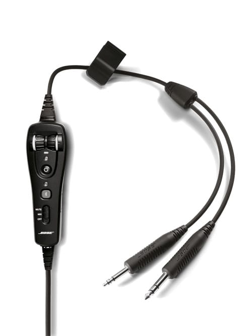 Bose A20 Headset with Dual Plug (Fixed-Wing), Bluetooth, Battery