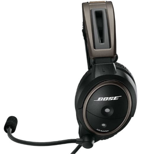 Bose A20 Headset with Dual Plug (Fixed-Wing), Bluetooth, Battery