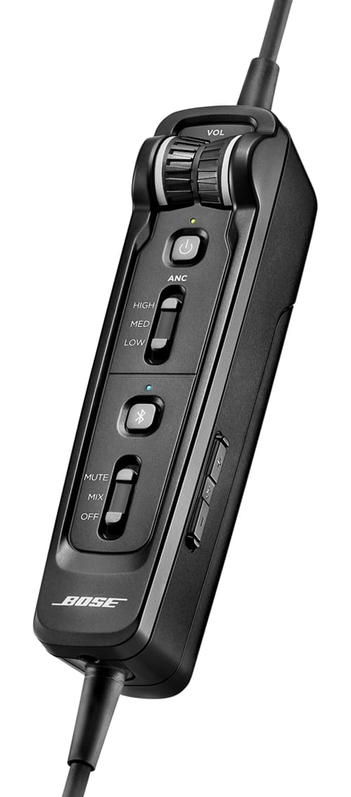 Bose Aviation Headset Bose A30 Headset with Dual Plug (Fixed-Wing), Bluetooth, High Impedance and Straight Cable (857641-3120) 857641-3120 Bose A30 Headset with Dual Plug (Fixed-Wing), Bluetooth, High Impedanc