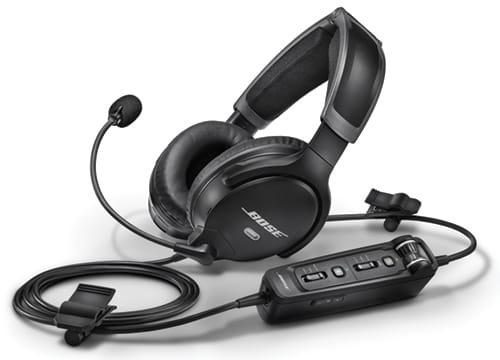 Bose Aviation Headset Bose A30 Headset with Dual Plug (Fixed-Wing), Bluetooth, High Impedance and Straight Cable (857641-3120) 857641-3120 Bose A30 Headset with Dual Plug (Fixed-Wing), Bluetooth, High Impedanc