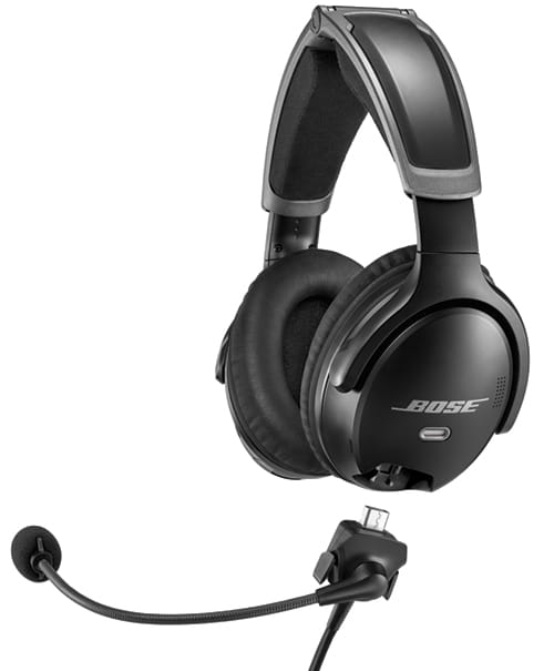 Bose Aviation Headset Bose A30 Headset with Dual Plug (Fixed-Wing), Non-Bluetooth, High Impedance and Straight Cable (857641-2120) 857641-2120 Bose A30 Headset with Dual Plug (Fixed-Wing), Non-Bluetooth, High Impe