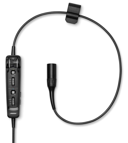 Bose Aviation Headset Cable Bose A30 Cable with XLR5 plug, Non-Bluetooth, High Impedance, Straight Cable (857642-2170) 857642-2170 Bose A30 Cable with XLR5 plug, Non-Bluetooth, High Impedance, Straight