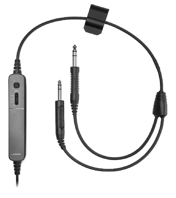 Bose Aviation Headset Cable Bose ProFlight Series 2 Cable with Dual Plug (Fixed-Wing), Non-Bluetooth (801956-2020) 801956-2020 Bose ProFlight Series 2 Cable with Dual Plug (Fixed-Wing), Non-Bluetoo