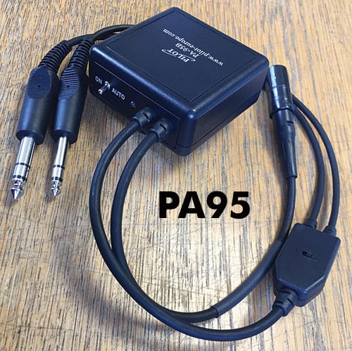 Bose Aviation Headset Cable Power Supply Cable - 6 pin lemo socket to GA twin plugs - PA95B PA95B Power Supply Cable - 6 pin lemo socket to GA twin plugs - PA95B | Bose