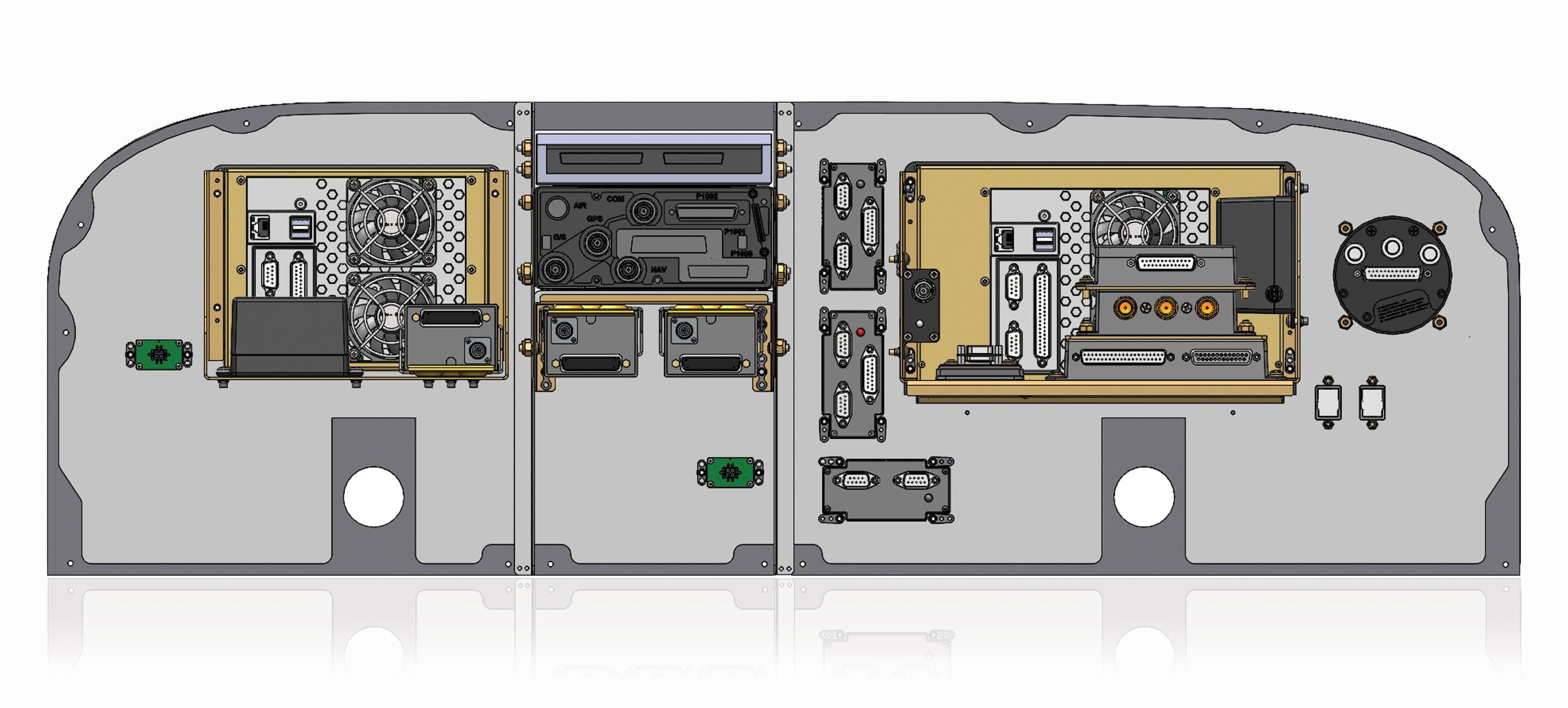 Back panel layout