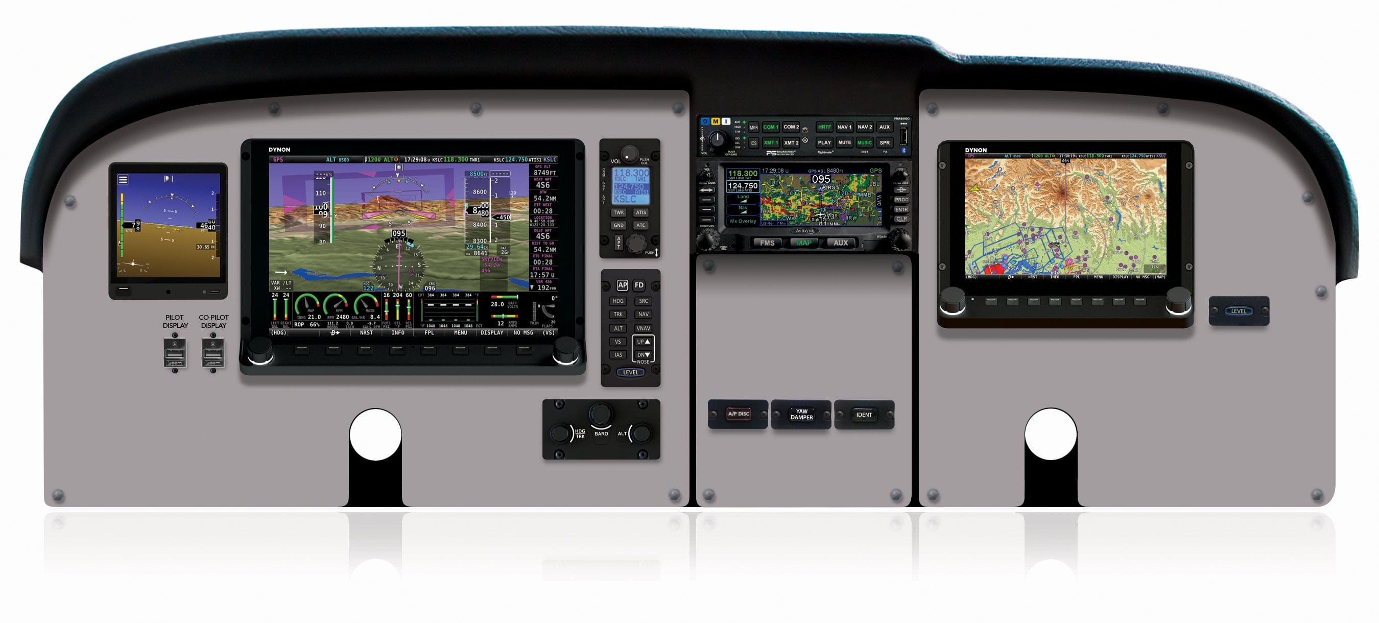 Front panel layout