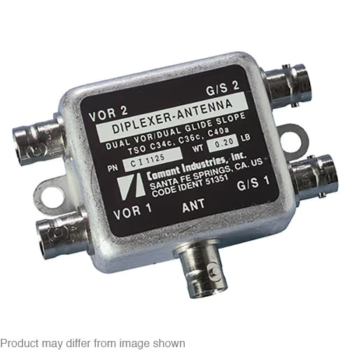 Diplexer | 2 VOR/GS, TNC connectors, 108-118 MHz and 329-335 MHz